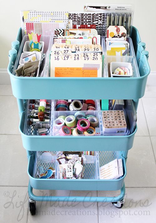 kids craft cart