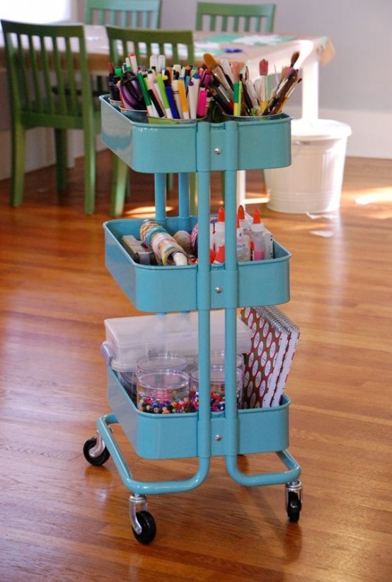 IKEA Raskog cart can store office and crafts supplies