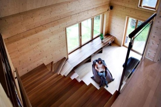 Smart Wooden House Built With Beech Wood Plugs