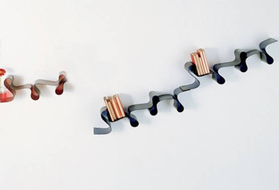 Snake Shaped Versatile Bookshelf