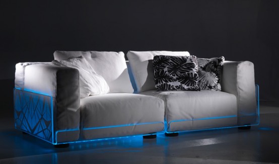 Giraffe shore Lender Versatile Sofa with Built-In Mood LED Lights - Asami Light Sofa by Colico -  DigsDigs