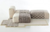 module seats with crochet covers will help you form a comfy conversation pit or a sitting space for your family