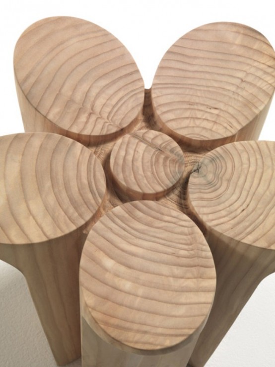 Solid Cedar Stools By Karim Rashid