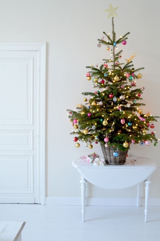 xmas tree ideas for small spaces