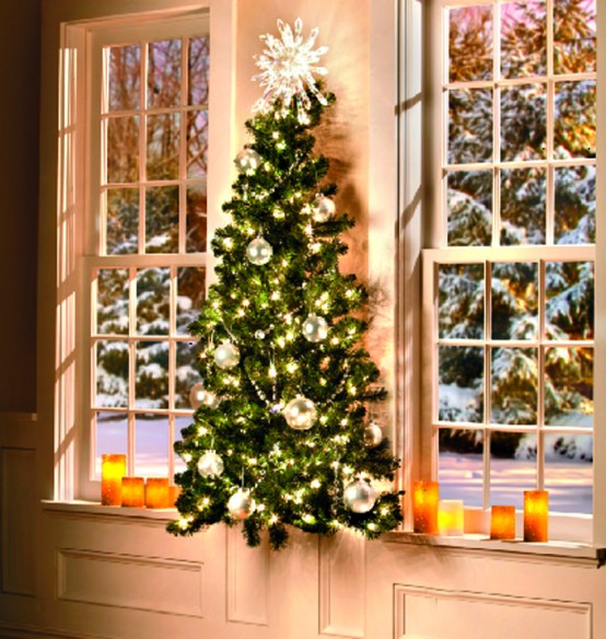 44 Space Saving Christmas  Trees For Small Spaces DigsDigs