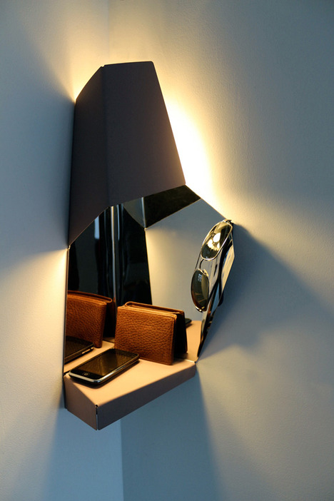 Space-Saving Corner Light For Hallways