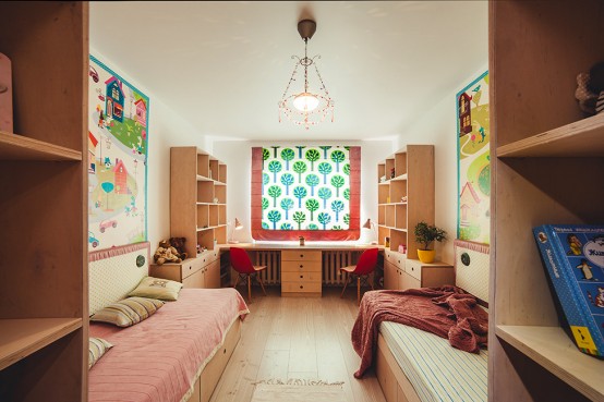 Spacious Kiev Apartment Decorated With An Artistic Twist