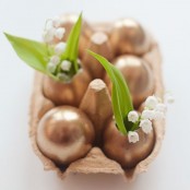 Sparkling Gold Easter Decor Ideas