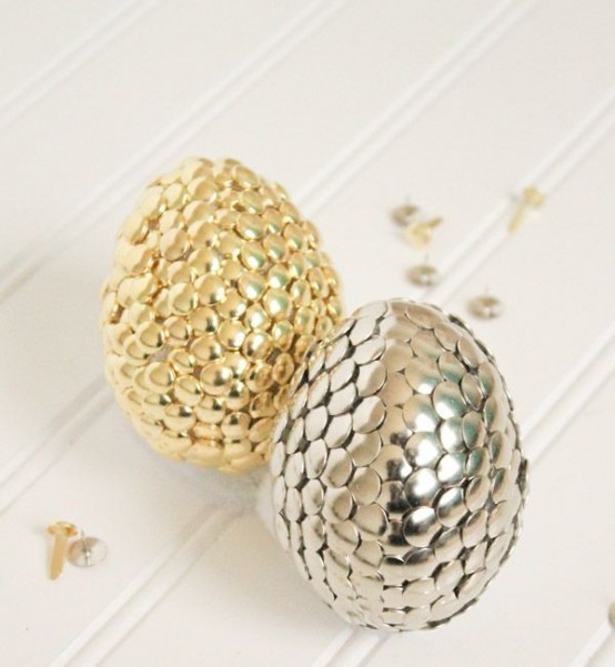 27 Sparkling Gold And Copper Easter Décor Ideas DigsDigs