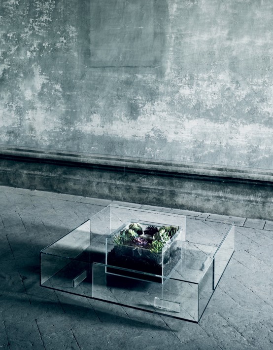 Spectacular Seasons All-Glass Coffee Table