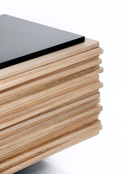 Stacked Buffet Combining Minimalist Lines And Stacked Piles