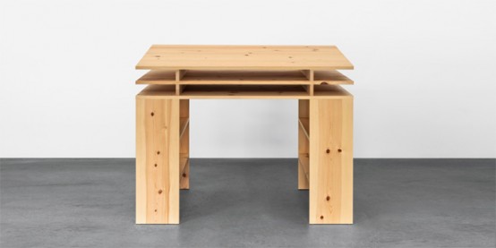 Standing Writing Desk With Lots Of Storage Space
