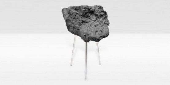 Stone Foam Stool Looking Hard And Being Soft