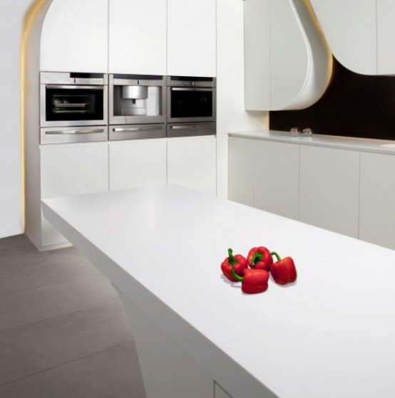 Striking Futuristi Ckitchen By A Cero