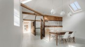 Striking Stable Conversion With Old Wooden Beams Left