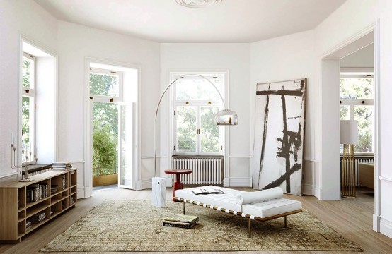 Stunning Swedish Apartment In Natural Materials And Shades
