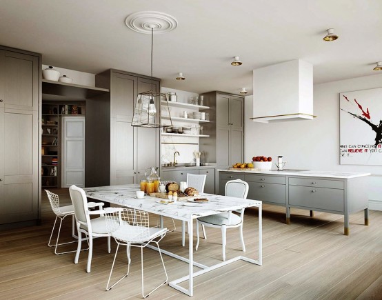 Stunning Swedish Apartment In Natural Materials And Shades