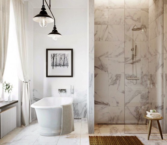 Stunning Swedish Apartment In Natural Materials And Shades