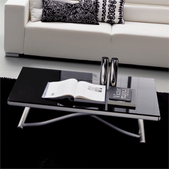 Stylish And Adjustable Coffee Table Romeo By Bontempi Casa