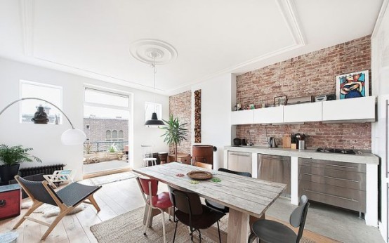 Stylish And Modern Apartment With Industrial Elements