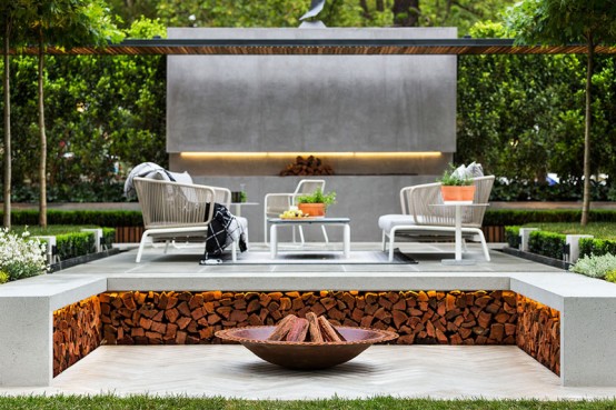 Stylish Modern Garden And Terrace Design By Nathan Burkett