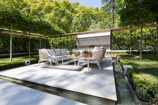 Stylish Modern Garden And Terrace Design By Nathan Burkett - DigsDigs