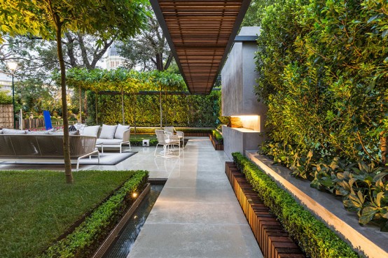 Stylish Modern Garden And Terrace Design By Nathan Burkett - DigsDigs