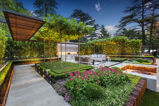 Stylish Modern Garden And Terrace Design By Nathan Burkett ...