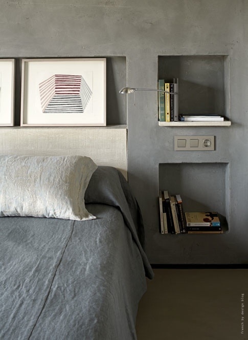 Living bare concrete works great in industrial interiors but in man caves too.