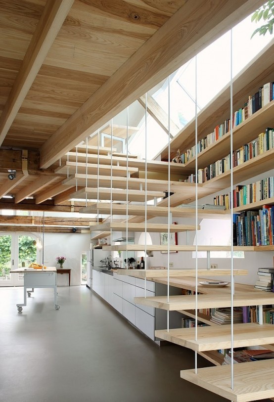 Stylish And Simple Family Residence Of An Old Barn