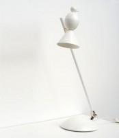 Stylish Black And White Lamps In Shape Of Birds