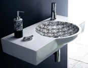 Stylish Black And White Washbasins Collection