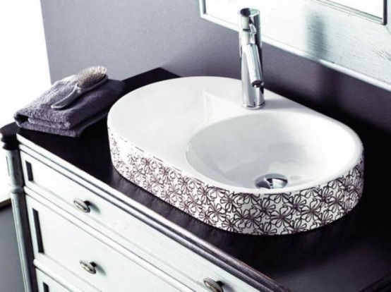 Stylish Black And White Washbasins Collection