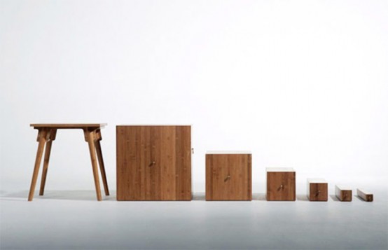 Stylish Cabinet Inspired By The Fibonacci Sequence
