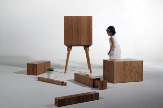 Stylish Cabinet Inspired By The Fibonacci Sequence