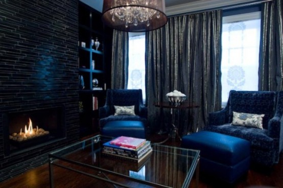 Stylish Dark Living Room Designs