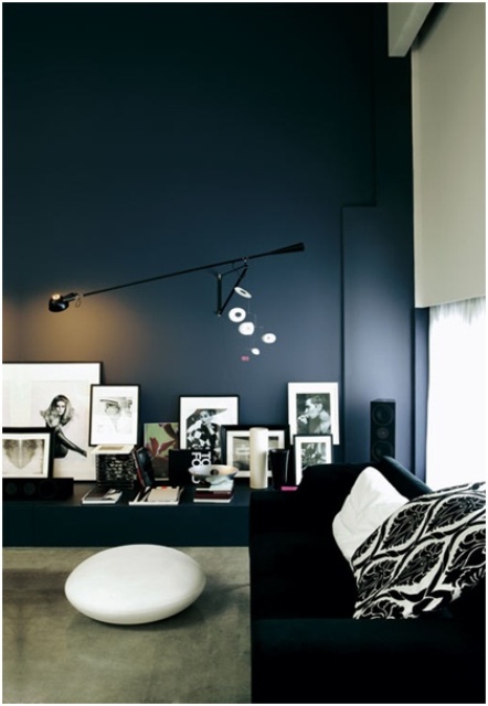 Stylish Dark Living Room Designs