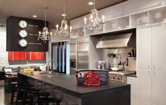 Stylish Dynamic Loft In Modern Style