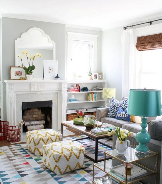 32 Stylish Geometric Décor Ideas For Your Living Room DigsDigs