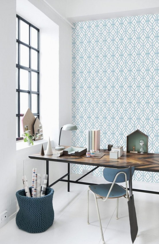 Stylish Geometric Home Office Decor Ideas