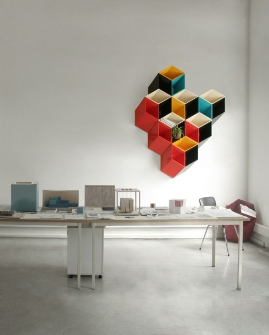 Stylish Geometric Home Office Decor Ideas