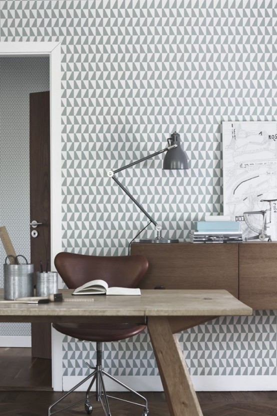 Stylish Geometric Home Office Decor Ideas