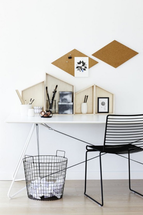 Stylish Geometric Home Office Decor Ideas