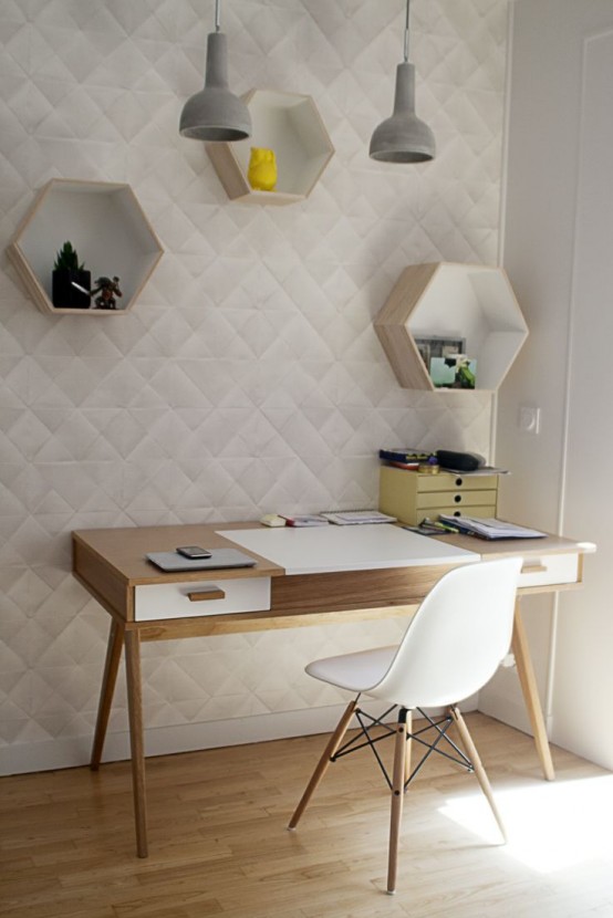 Stylish Geometric Home Office Decor Ideas