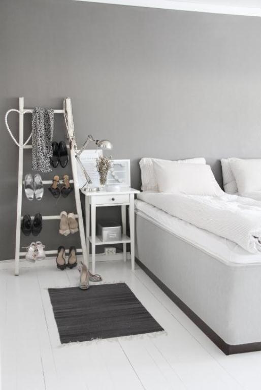 girls bedroom in grey