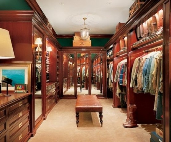 43 Stylish Masculine Closet Designs - DigsDigs