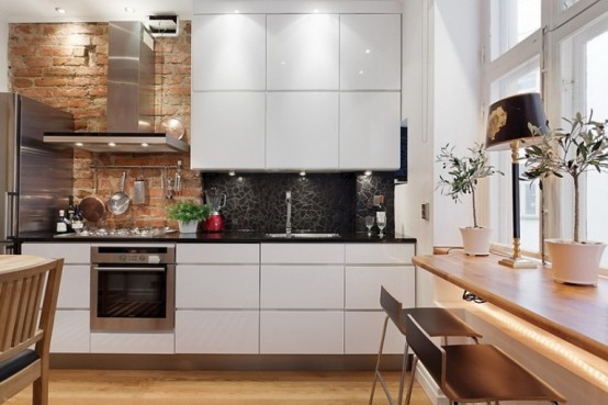 Stylish Minimalist And Industrial Kitchen