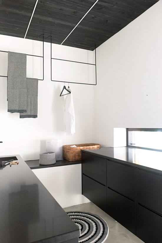 Stylish Minimalist House With Predominant Black In Design