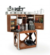 Stylish Mobile Space Saving Kitchen In A Box