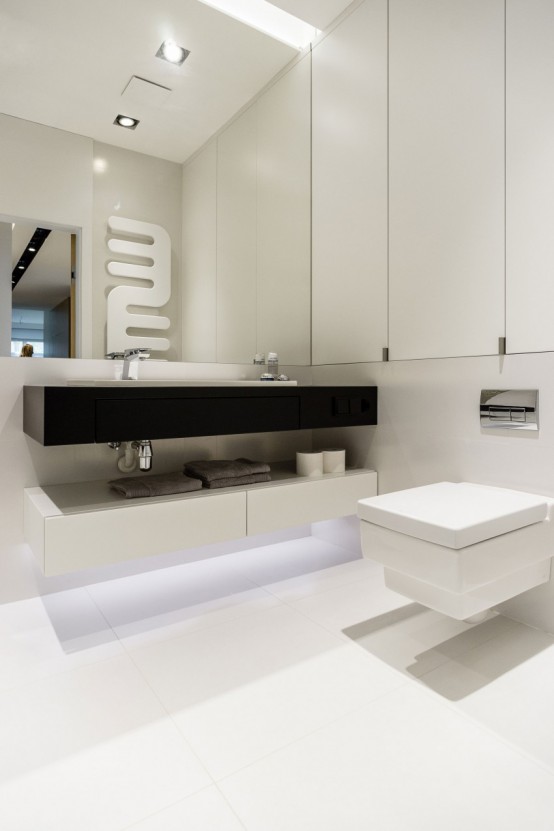 Stylish Modern Apartment With Bright Accents And Smart Storage